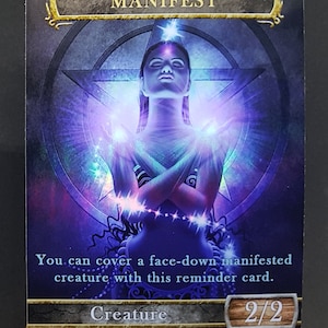 1x Manifest #1 *FOIL LAMINATED* Custom Altered Reminder/Token