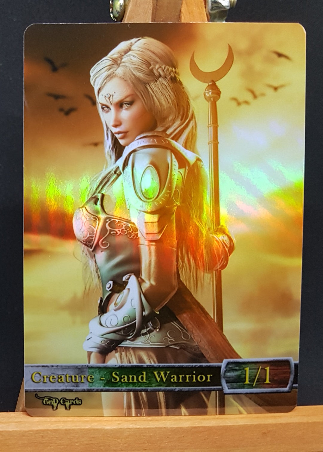 1x Sand Warrior #3 *FOIL LAMINATED* Custom Altered Token - Etsy