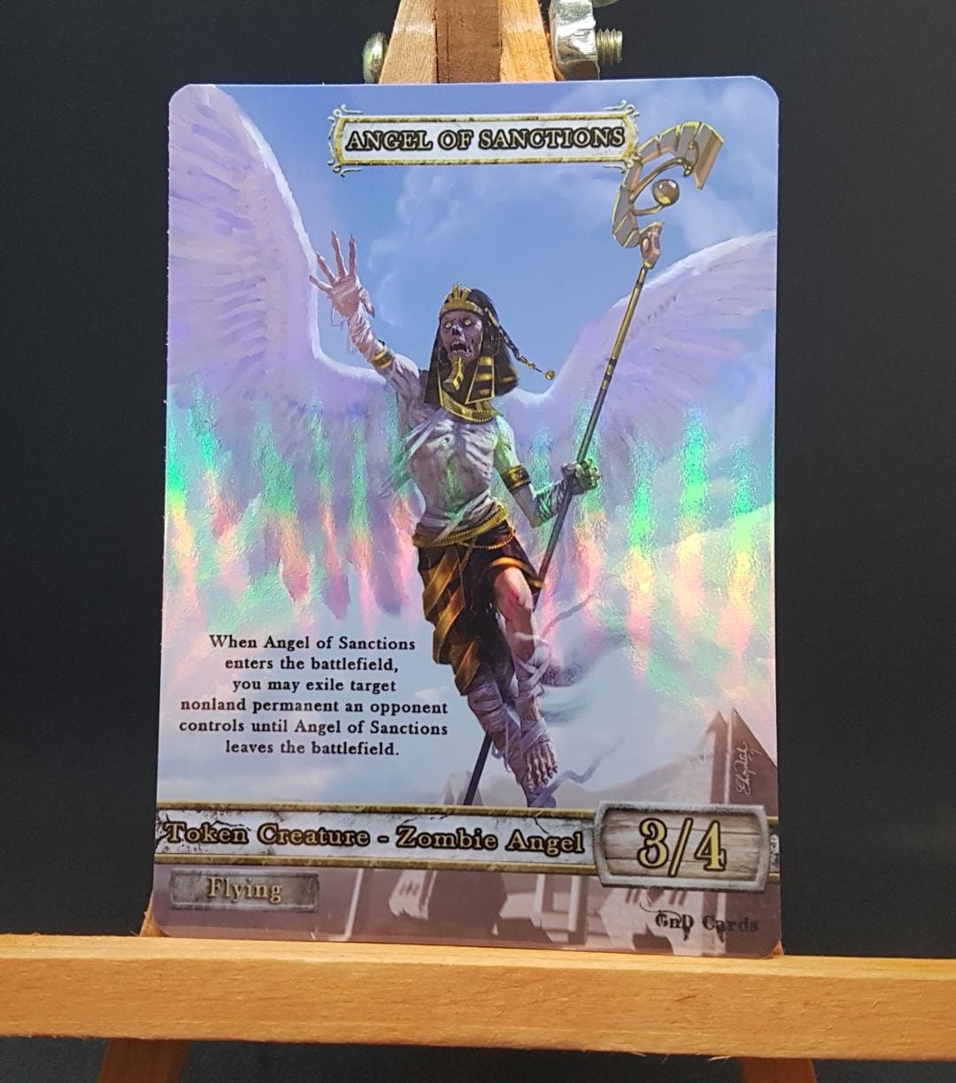 1x Angel of Sanctions Embalmed FOIL LAMINATED Token Custom Altered - Etsy