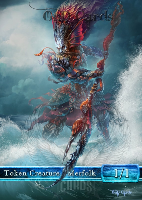 mtg cards that make merfolk tokens Token (1/1 - Hexproof) by Peter Mohrbacher Merfolk Tokens - 5 Card