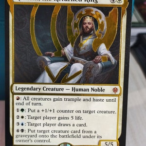 Kenrith Alter Magic Card Foil Alter Holo Vinyl Alter Magic the Gathering Commander EDH Magic Prezent Prezent *Wysyłka w ciągu 24 godzin*