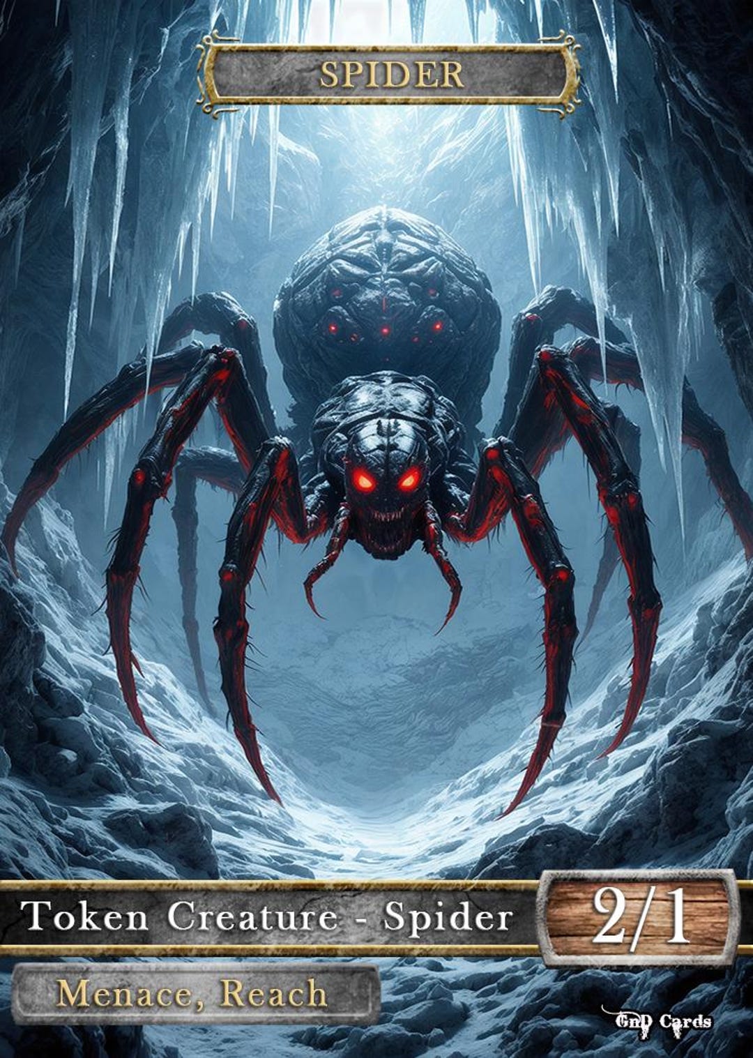 Black Spider #13 TCG Token Custom Altered - Etsy