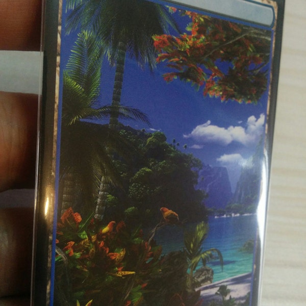 1x Island #24.1 Extended Textless Full Art Custom Altered Basic Land MTG