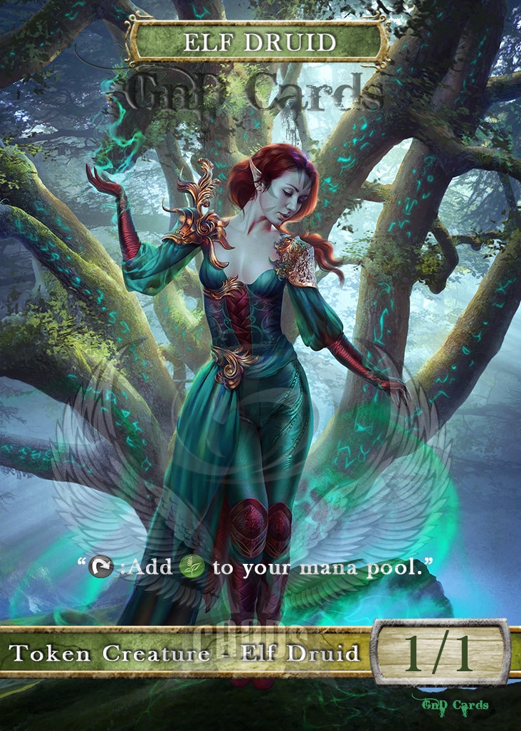 druid cards mtg Bubbacare Devoted - Multicoloured Card - 1 Piece Then each player who searched their library this way shuffles it. Elf Druid #9 TCG Token