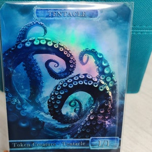 1x tentacule *laminage par film aluminium* jeton modifié personnalisé