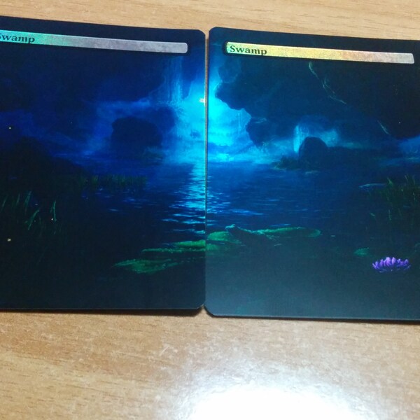 Foil Basic Lands Etsy