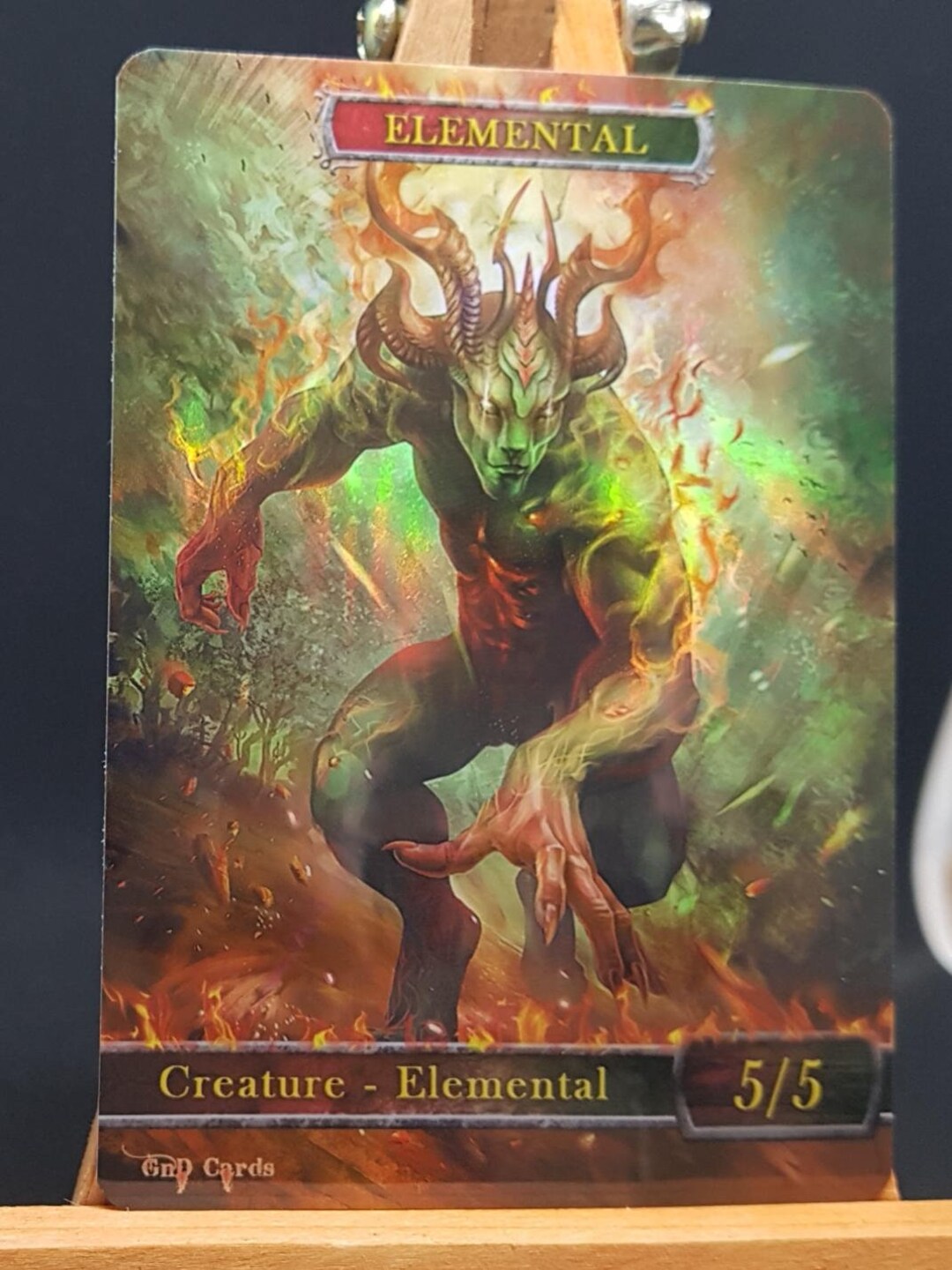 1x Elemental #1 RG *FOIL LAMINATED* Custom Altered Token - Etsy