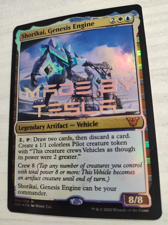 1x Foil Altered Shorikai, Genesis Engine Silver Vinyl *ships