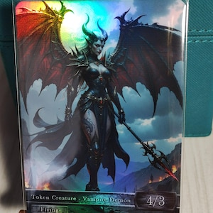 1x Demone Vampiro n. 10 *LAMINATO IN FOGLIO* Gettone modificato personalizzato