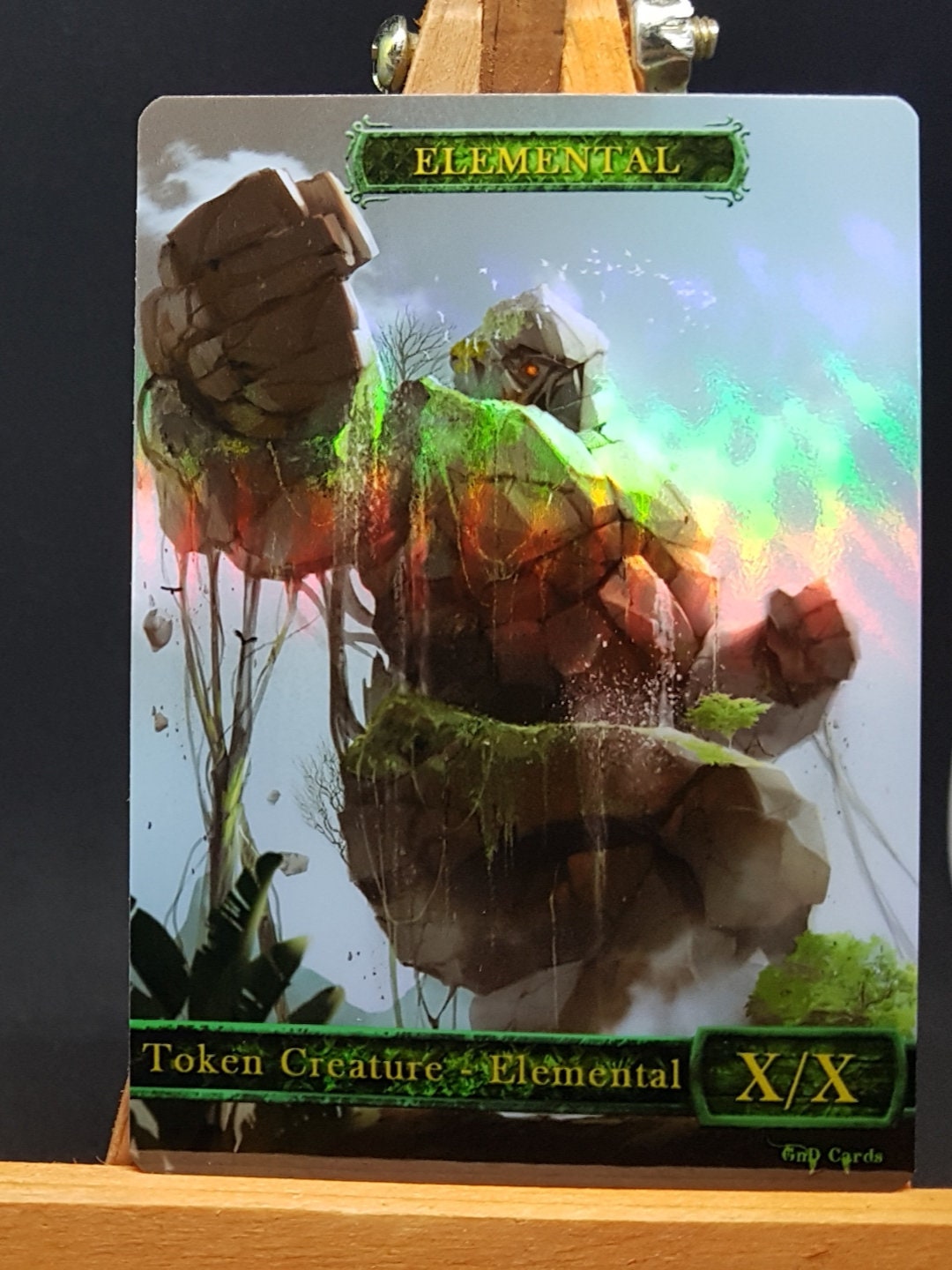 1x *foil* Green Elemental #5 Custom Altered Token - Etsy