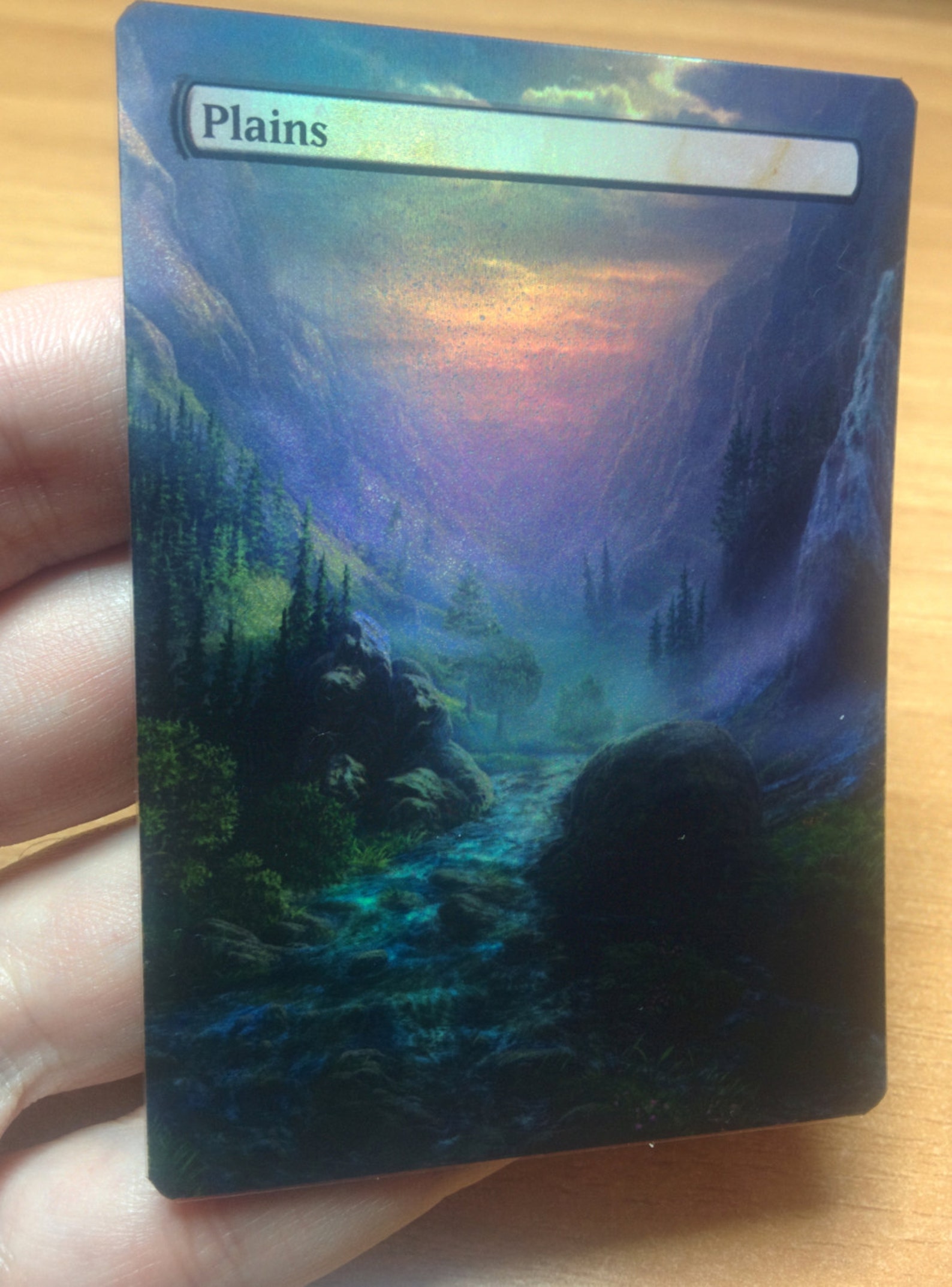 1x Plains 14 FOIL Borderless Full Art Custom Altered Basic Land MTG Etsy