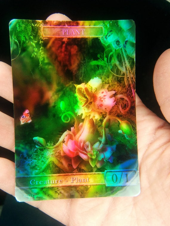 1x Plant #3 *FOIL LAMINATED* Custom Altered Token