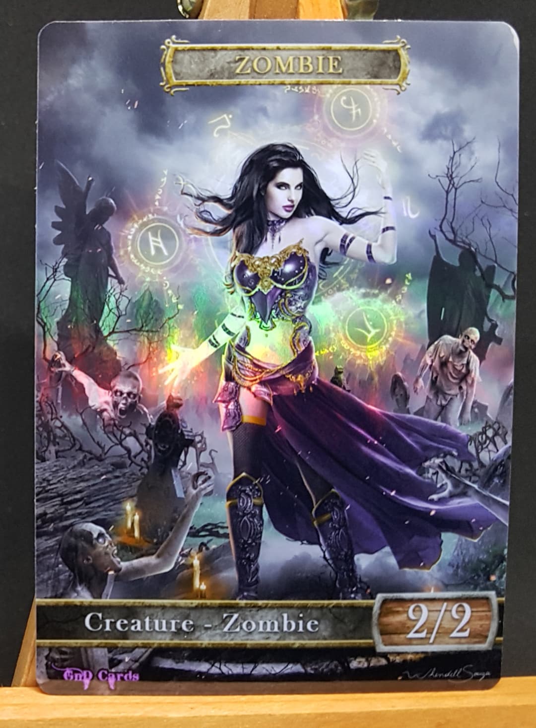 1x *foil* Zombie #17 Custom Altered Token - Etsy