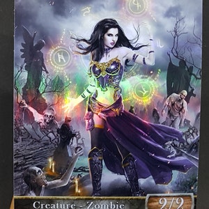 1x Zombie #17 *FOIL LAMINATED* Individuell veränderter Token