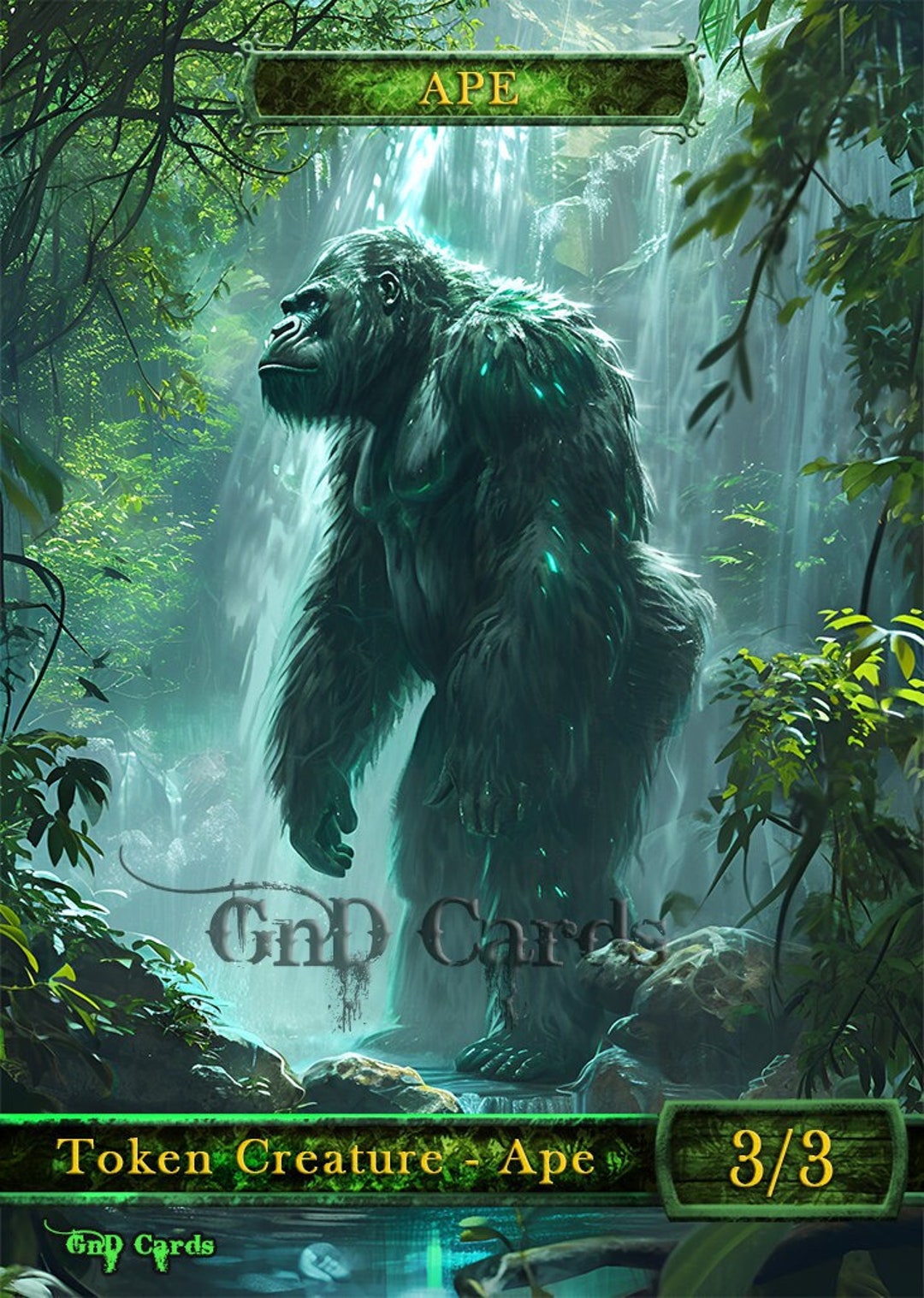Ape #2 TCG Token Custom Altered - Etsy