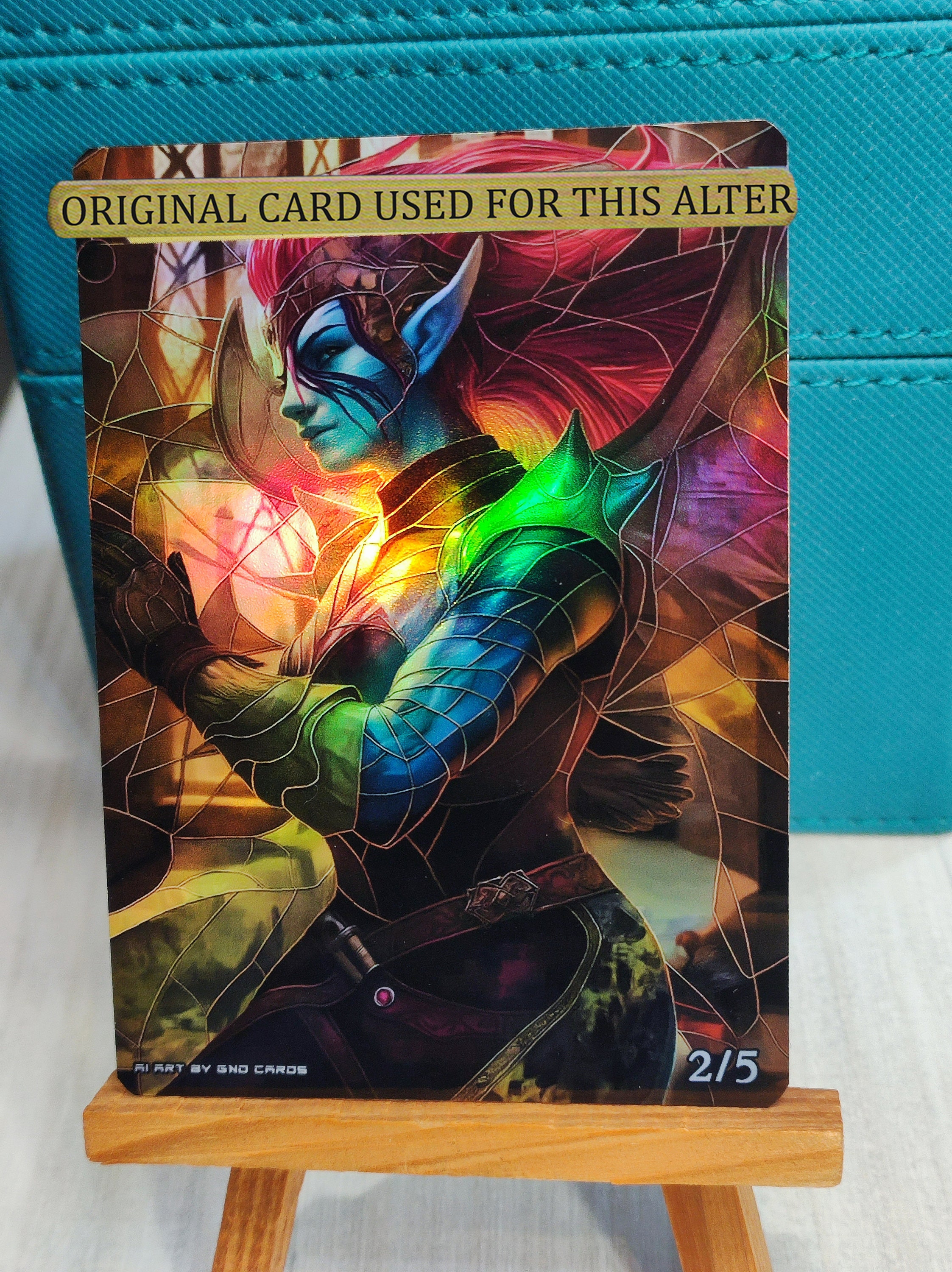 1x Foil Altered Art Obeka, Splitter of Seconds V3 (non-foil Into