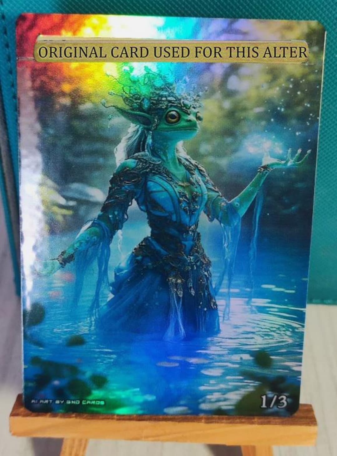 1x Foil Altered Art Helga, Skittish Seer (non-foil Into Foil) I