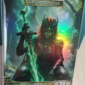 1x Elf Warrior #28 *Foil Laminated* TCG Custom Altered Token