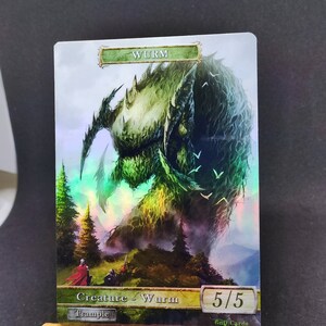 1x Wurm #2 *FOIL LAMINATED* Custom Altered Token