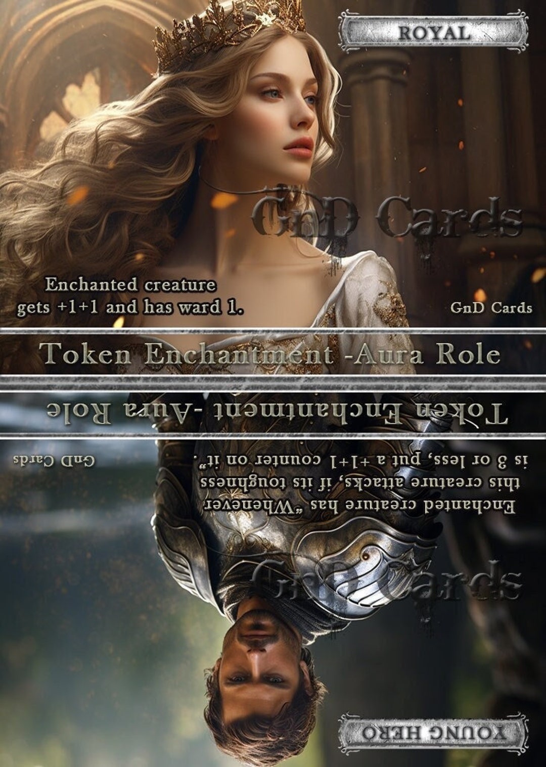 Royal/young Hero #3 Role TCG Token Custom Altered - Etsy