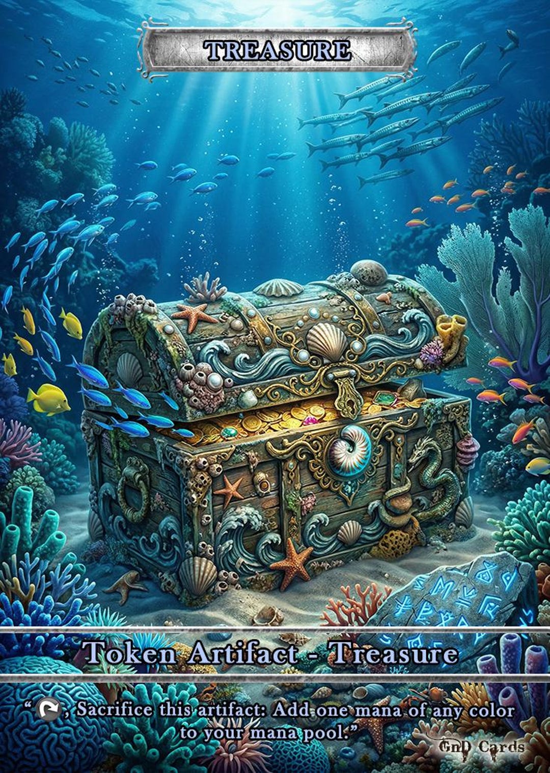 Treasure #22 TCG Token Custom Altered - Etsy