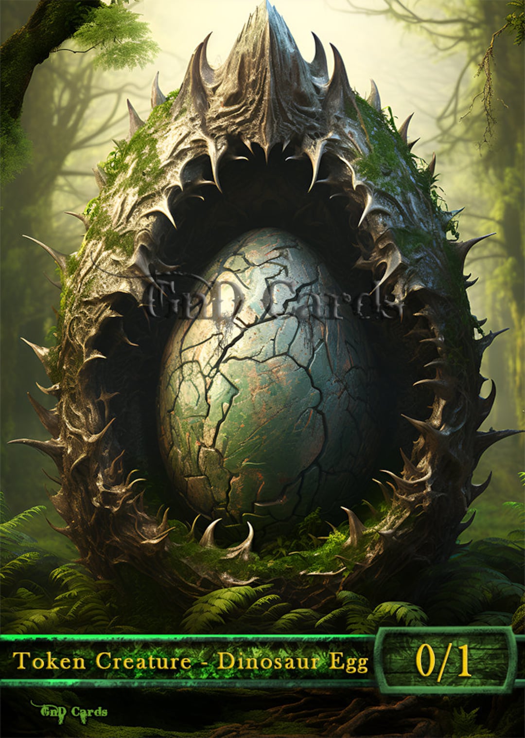 Dinosaur Egg #1 TCG Token Custom Altered - Etsy