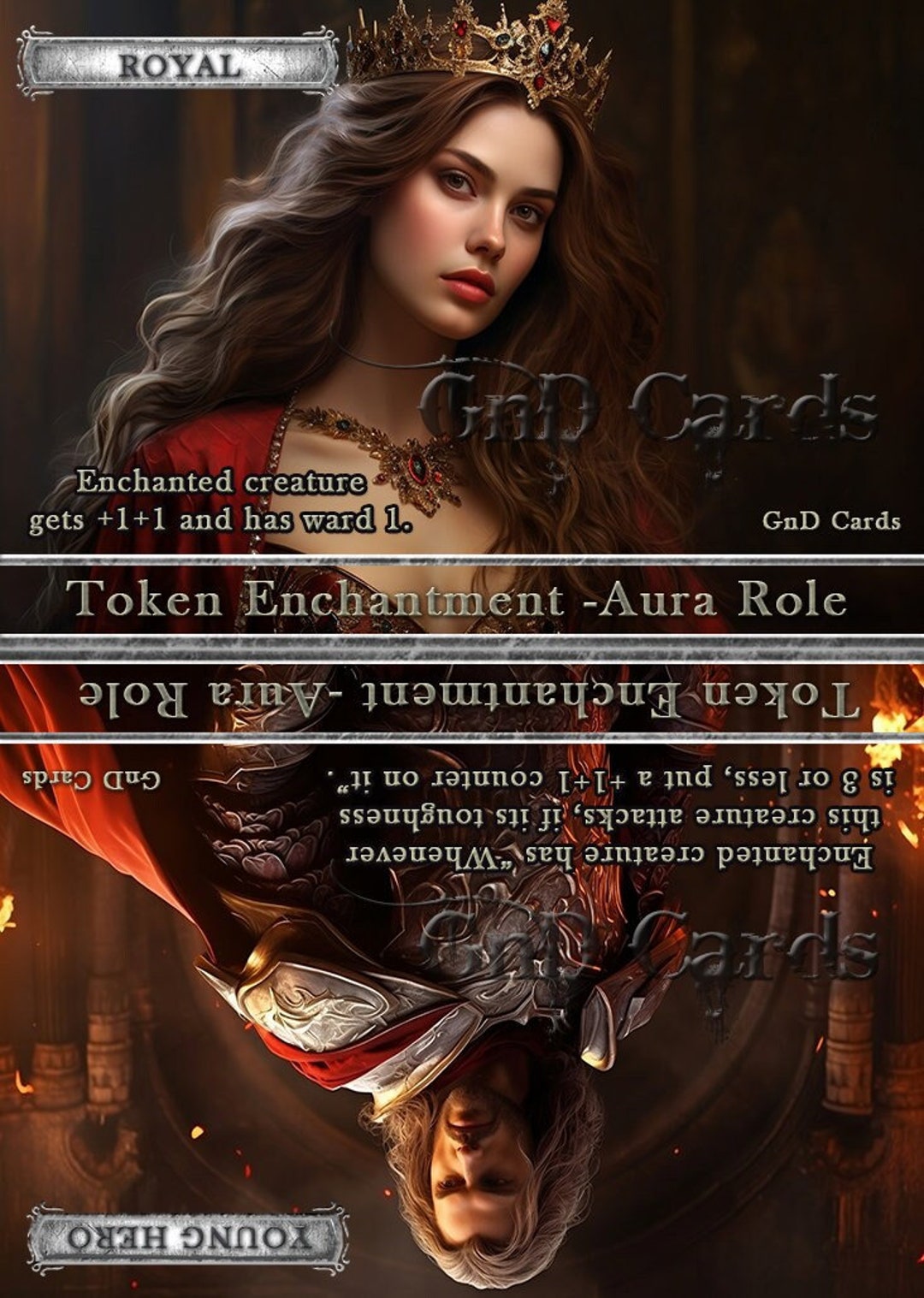 Royal/young Hero #1 Role TCG Token Custom Altered - Etsy