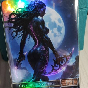 1x Assassino n. 9 *LAMINATO CON FOGLIO* Gettone modificato personalizzato