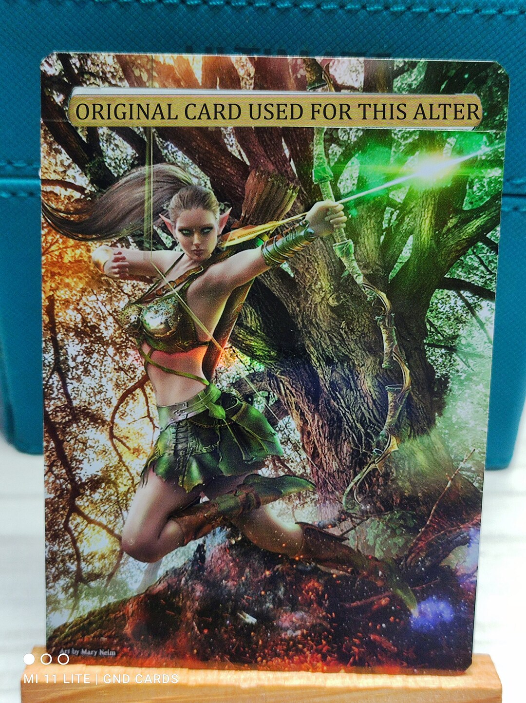 1x Foil Altered Art Marwyn, the Nurturer (non-foil Into Foil) - Etsy