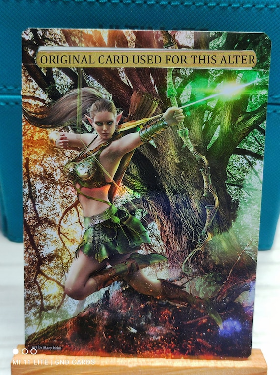 1x Foil Altered Art Marwyn, the Nurturer (non-foil Into Foil) - Etsy