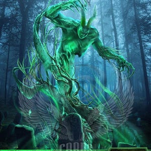 Green Elemental #9 TCG Token Custom Altered