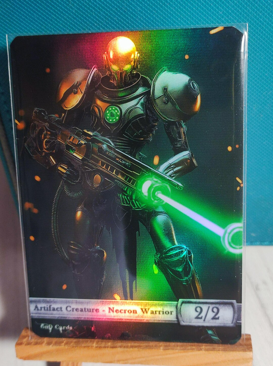 1x Necron Warrior *FOIL LAMINATED* Custom Altered Token - Etsy