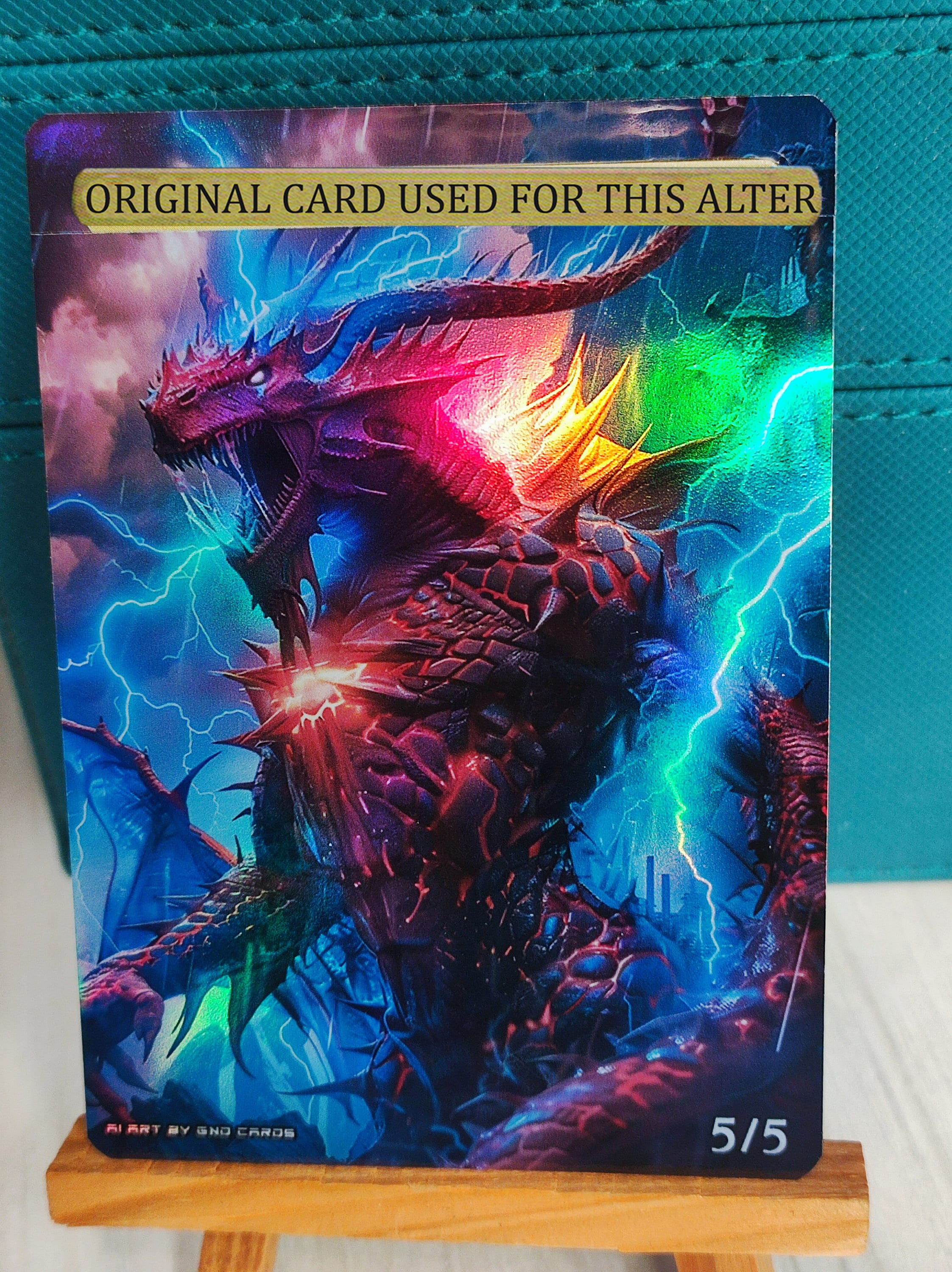 1x Foil Altered Art Niv-mizzet, Parun (non-foil Into Foil) *ships