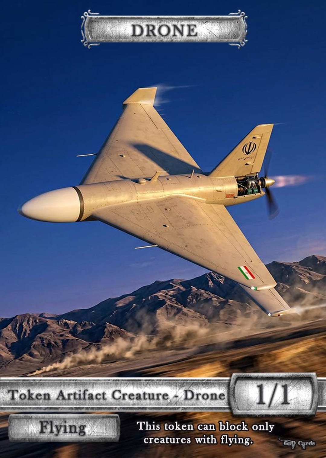 Drone #8 Shahed-136 TCG Token Custom Altered - Etsy