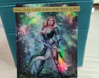 1x Foil Altered Art Lathril, Blade of the Elves V2