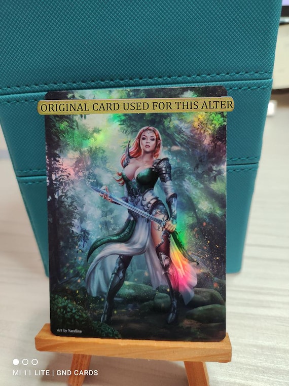 マジック：ザ・ギャザリング Lathril, Blade of the Elves Mana foil NM Lathril, Blade of the Elves (Borderless) (Mana Foil