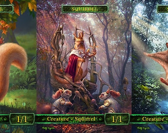 Squirrel Pack TCG Tokens Custom Altered