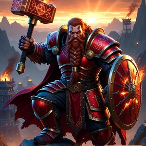Dwarf #3 TCG Token Custom Altered