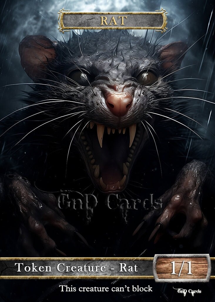 Rat #2 TCG Token Custom Altered - Etsy