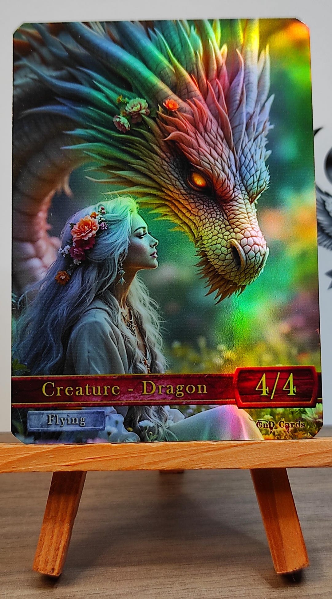 1x *foil* Dragon #21 Custom Altered Token - Etsy
