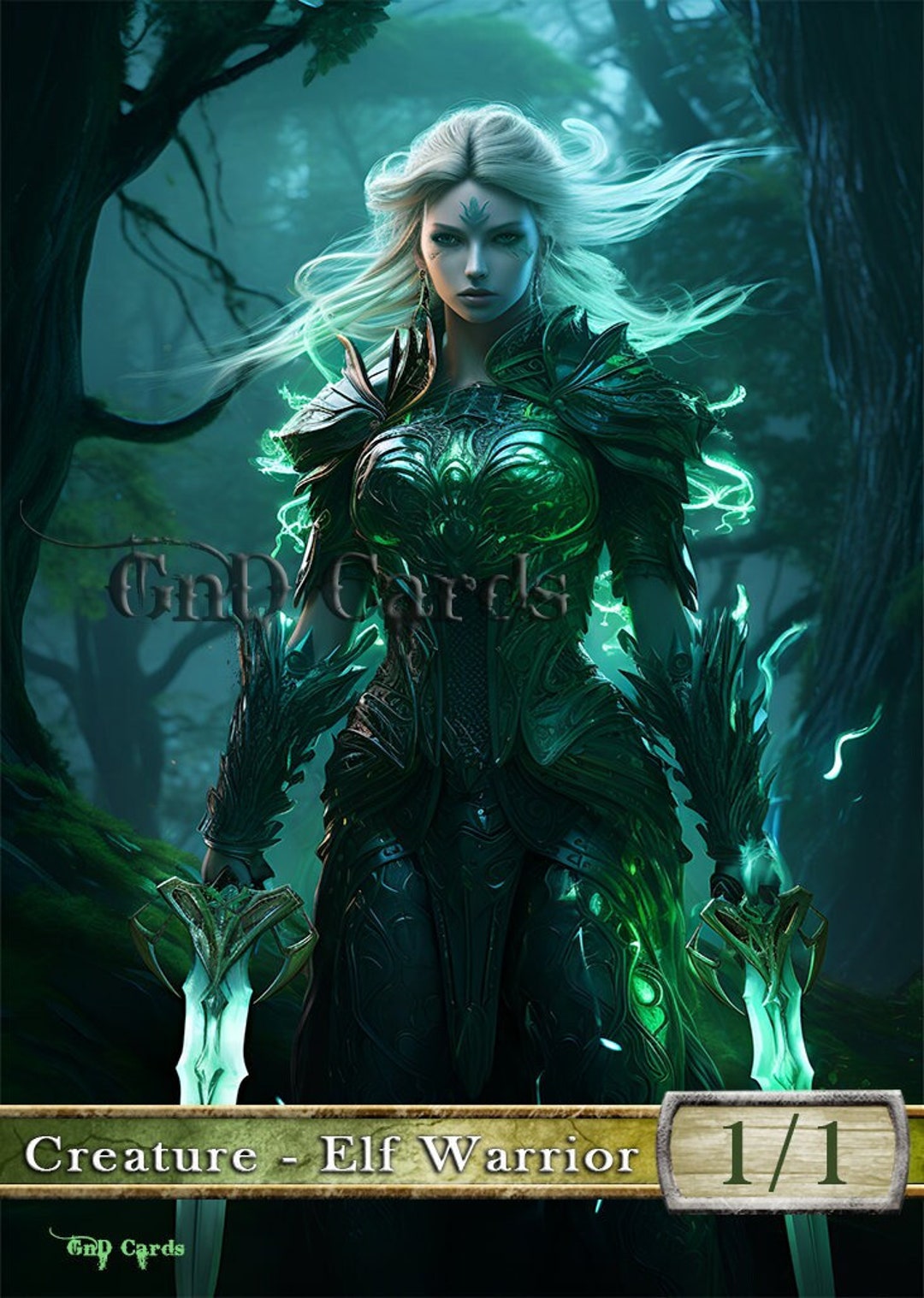 Elf Warrior #19 TCG Token Custom Altered - Etsy