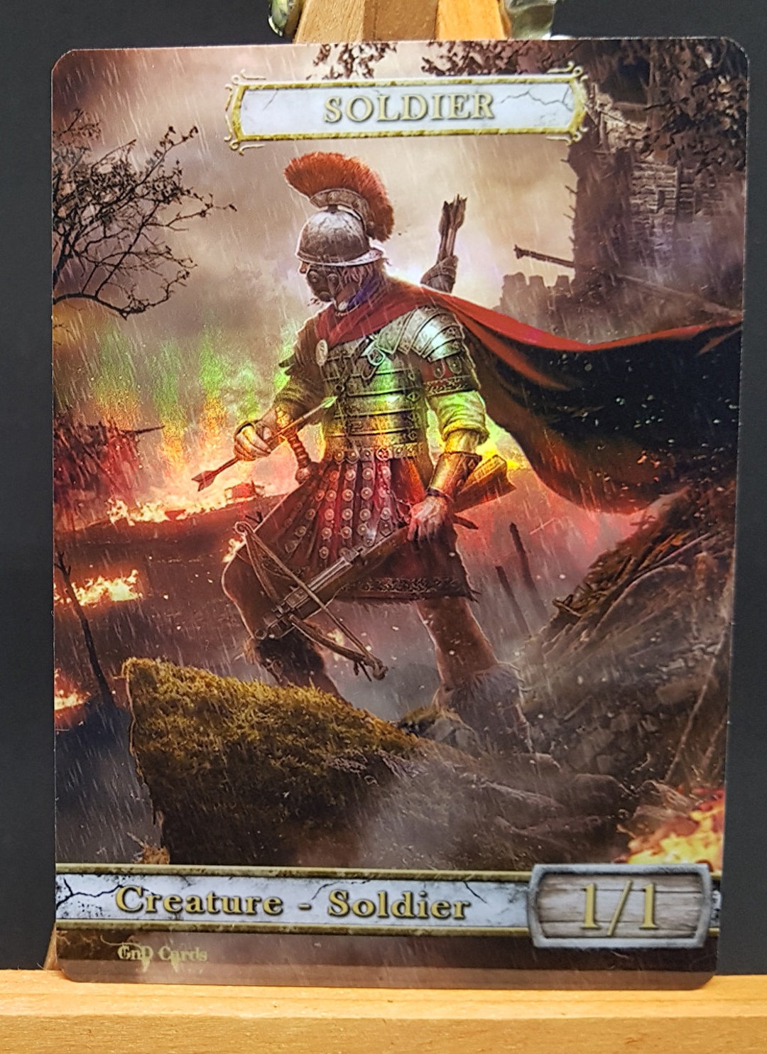 1x Soldier #8 *FOIL LAMINATED* Custom Altered Token - Etsy New Zealand
