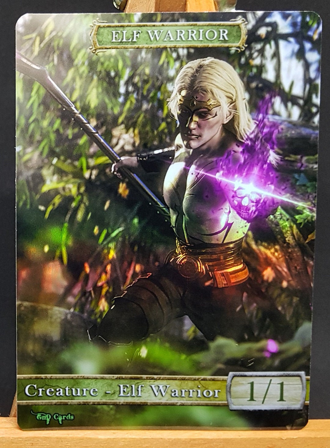 1x *foil* Elf Warrior #14 Custom Altered Token - Etsy