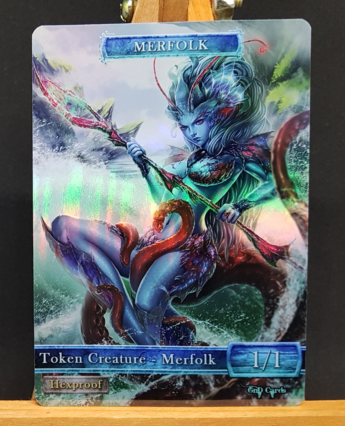 1x *foil* Merfolk #8 Hexproof Custom Altered Token - Etsy