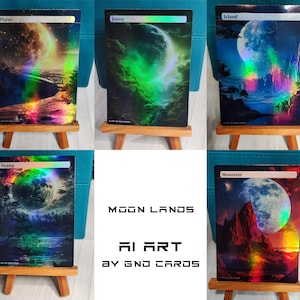 1x ensemble de terres lunaires artistiques modifiées