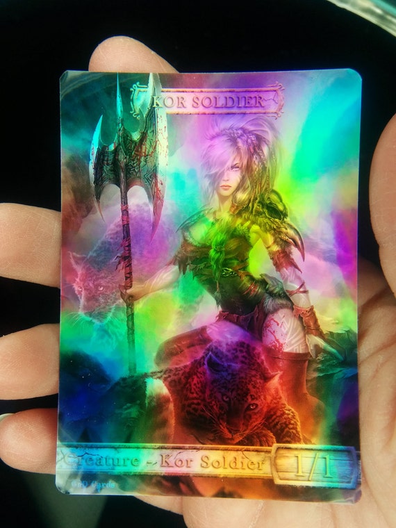 1x Kor Soldier #2 *FOIL LAMINATED* Custom Altered Token