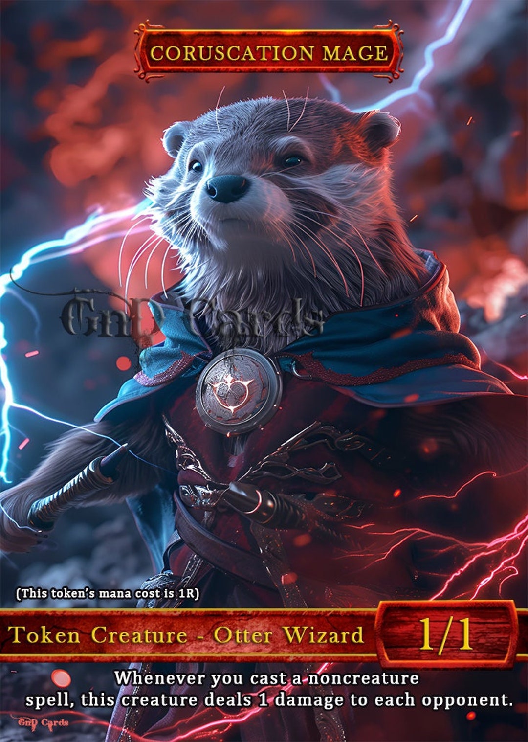 Mage Ripper Token Coruscation Mage *TOKEN* TCG Token Custom Altered - Etsy
