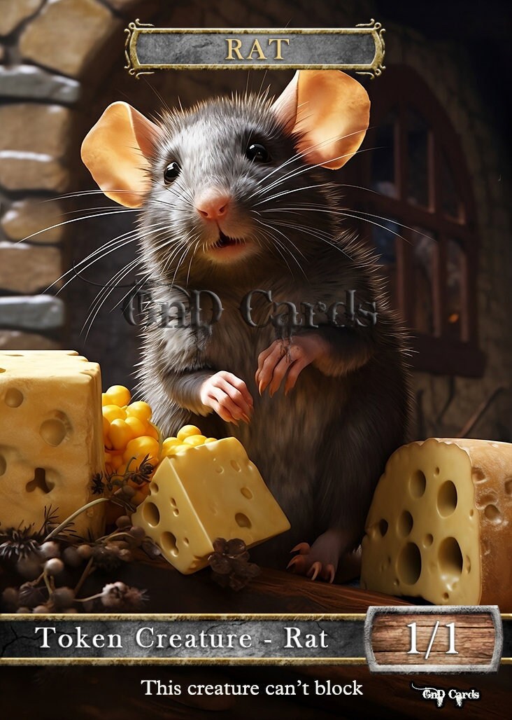 Rat #3 TCG Token Custom Altered - Etsy