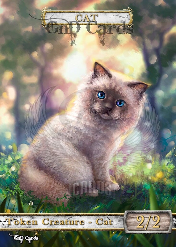 Cat #1 TCG Token Custom Altered - Etsy