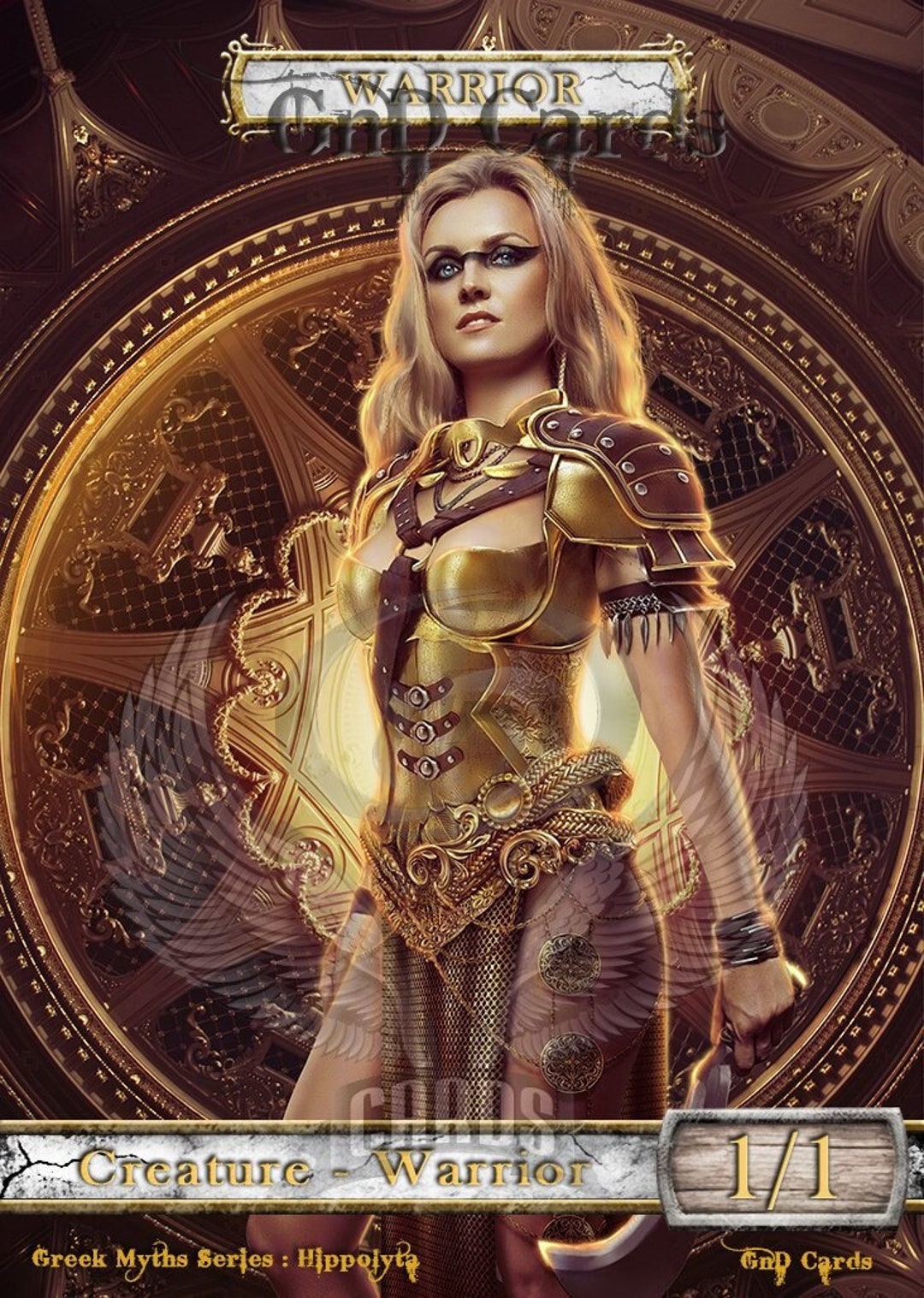 Warrior #8 TCG Token Custom Altered - Etsy